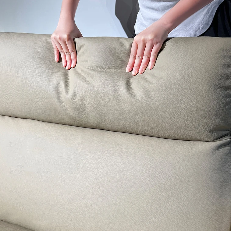 Electric control living room reclinable soft chesterfield corner leather sofas