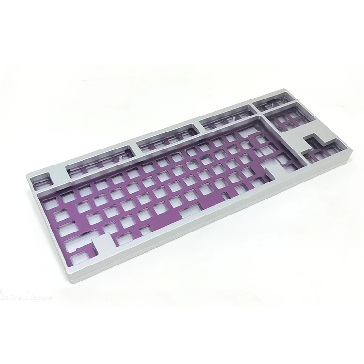 custom cnc machining brass aluminium metal alice tkl layout mechanical keyboard case