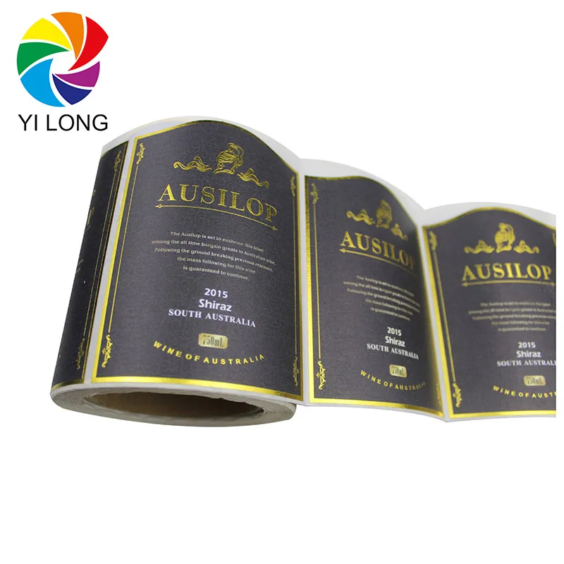 Cosmetic Bottle Roll Label Self Adhesive Stickers Rolled Label