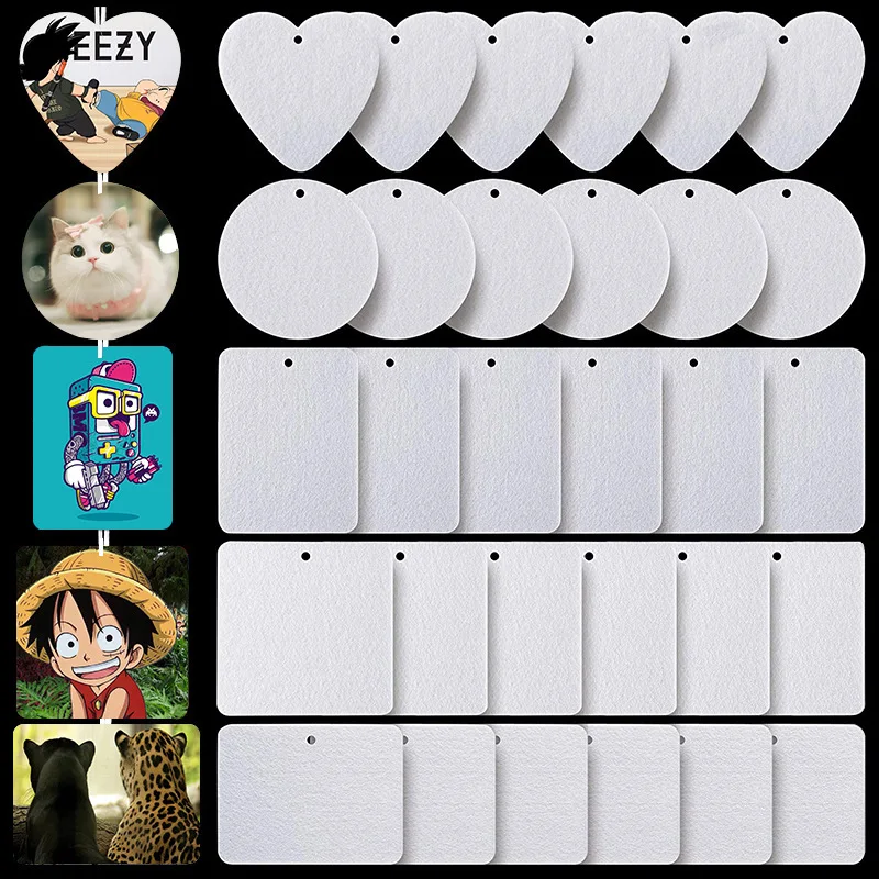 Amazon Hot Seller Car Scented Hanging White Fragrant Sheets with custom  logo