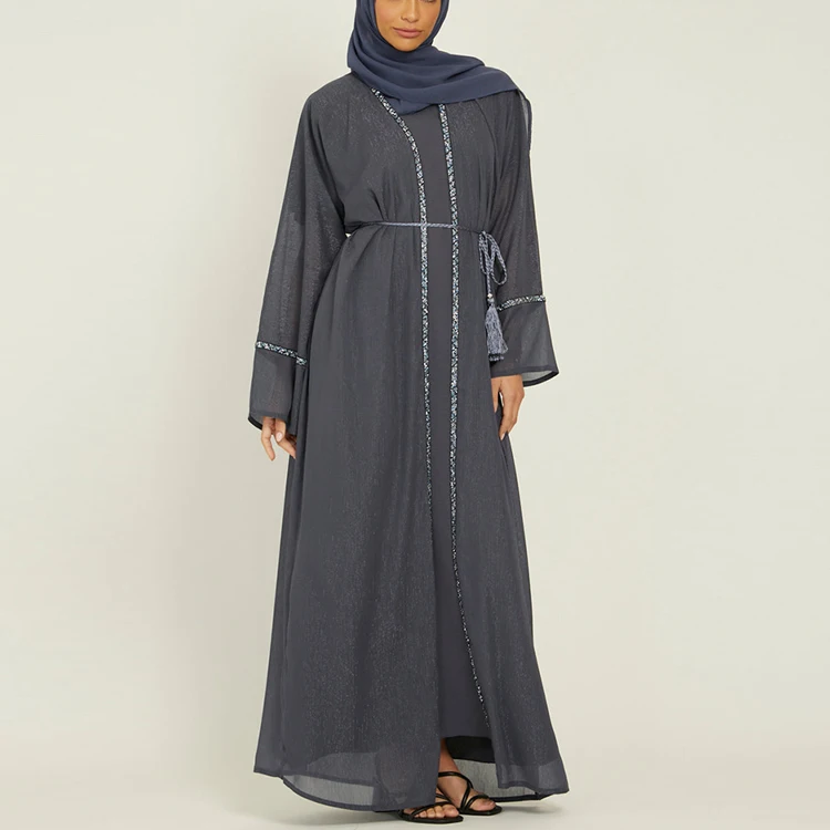 Rushed Adults Muslim Long Dress Lady New Model Abaya In Dubai Support Habaya Dubai Women Muslim Dress