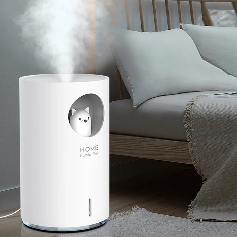 
New Design 700ml Bear Cute Night Light Ultrasonic Cool Mist Usb Air Humidifier For Home Use 