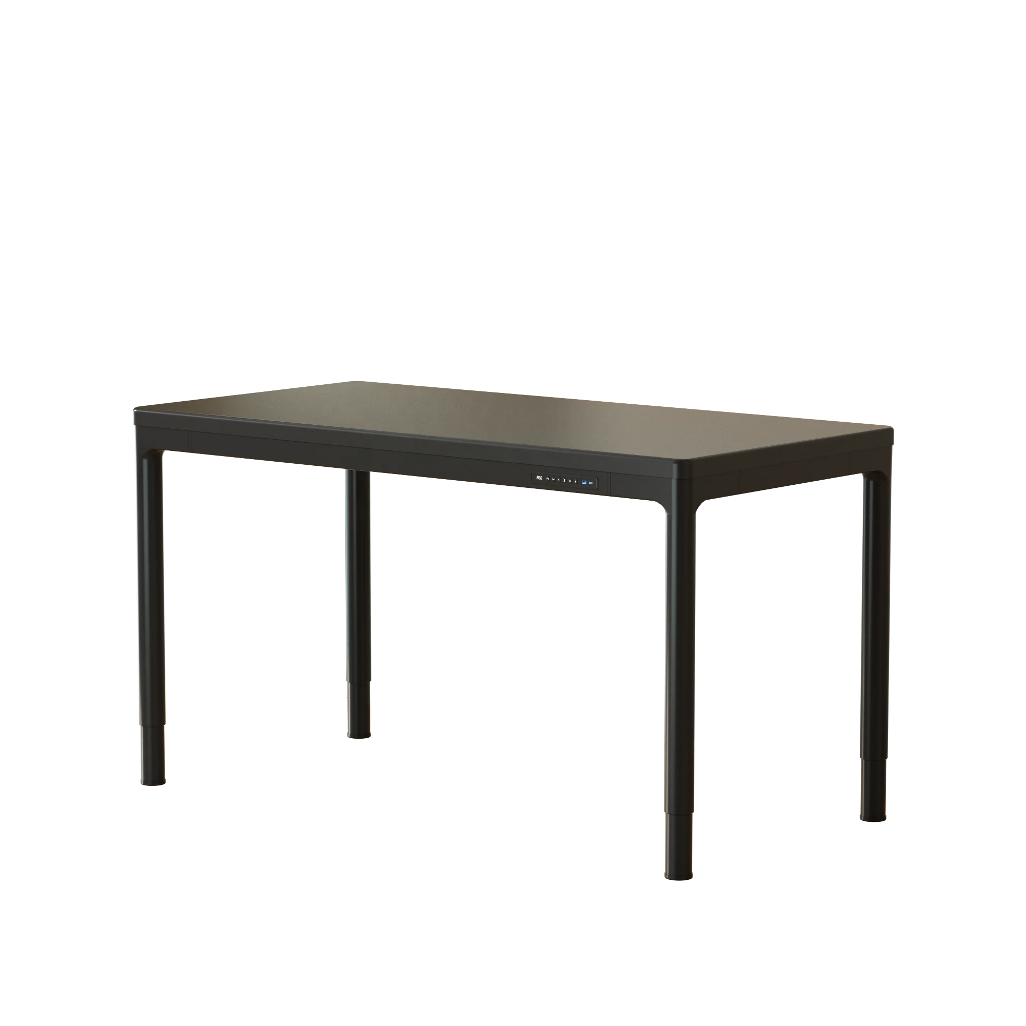 V-mounts electric quad-motor sit to stand executive desk dinner table with fast charging ports VM-JSD8-03-D