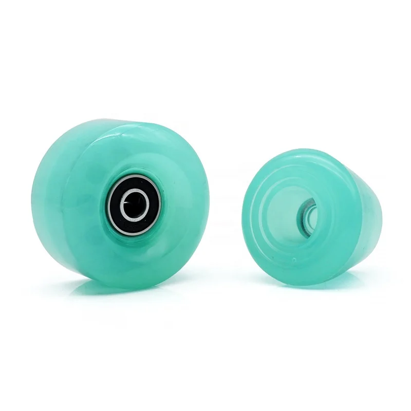 Wheel suit double row roller skates jelly color no flash PU high bounce wheel