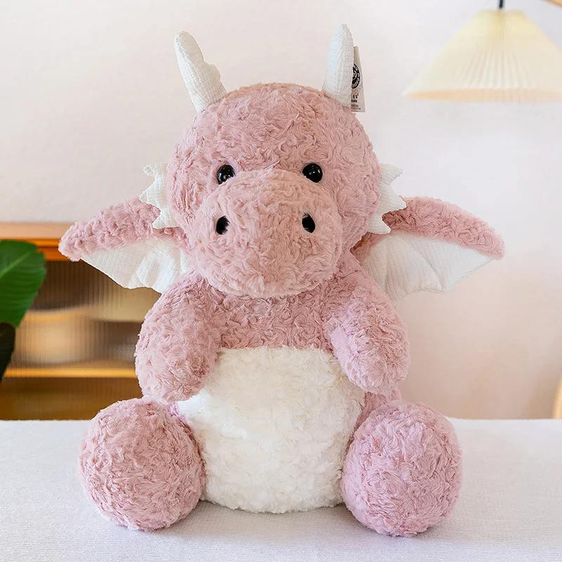 High Quality Custom Logo Cute Cartoon Dragon Stuffed Animals Green Dinosaur Dolls Plush Toys