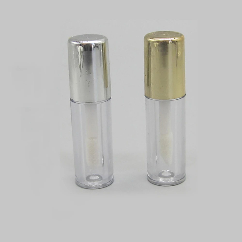 
Matte Black Lipgloss Tube Private Label Liquid 4Ml Round Clear Rose Gold Led Gold Empty Lip Gloss Tubes 