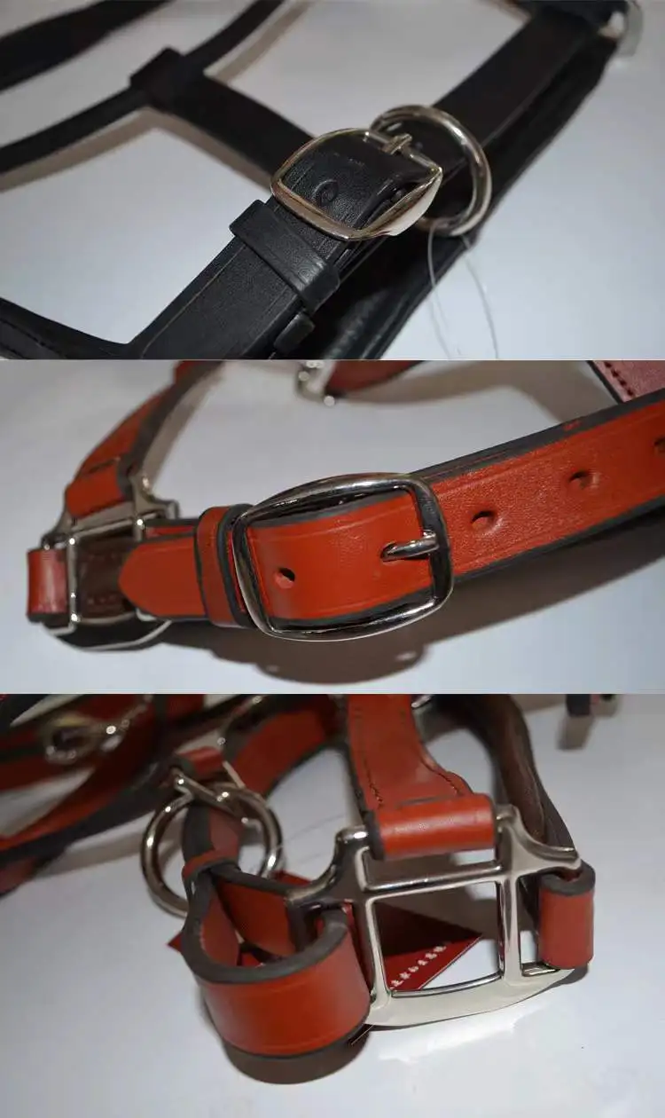 NEW ARRIVAL PVC Halter Horse Harness Riding Equipment Head Collar Leather  Bride Horse Foal Halter Rack