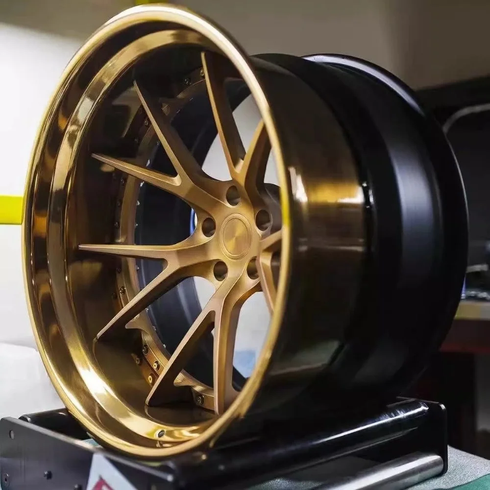 20x8.5 inch Deep Concave Three Piece Forged Wheel 5*114.3