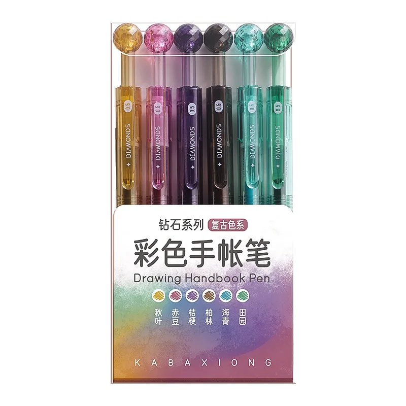 Набор цветных гелевых ручек Morandi Mulit 0 5 мм 6 шт./коробка