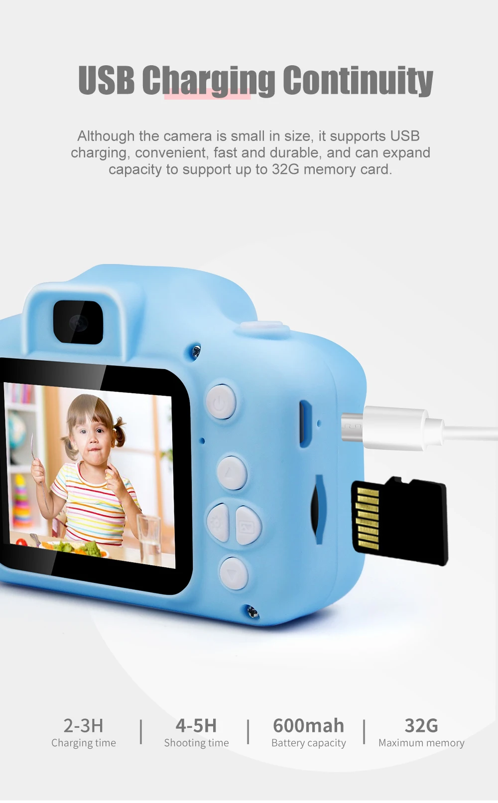  Kids Digital Camera Ips Screen Hd 1080p Children PhotoFun