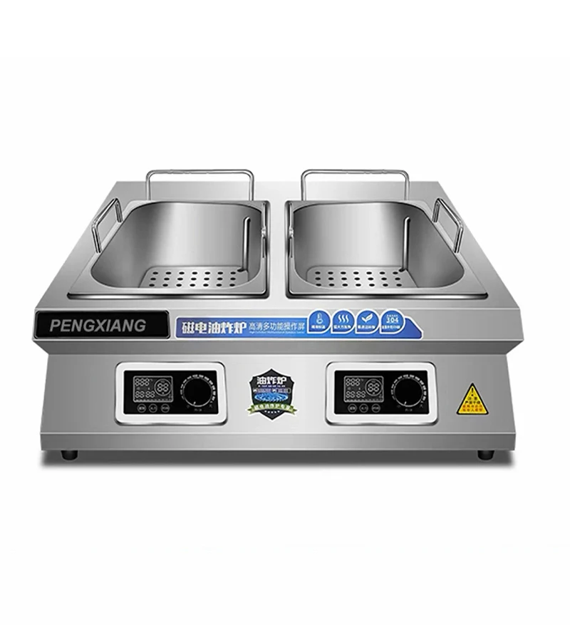 Wholesale Customization Catering Equipment Dual Tank Professional Fryer Benchtop Induction Fryer With Reply Very Quickly