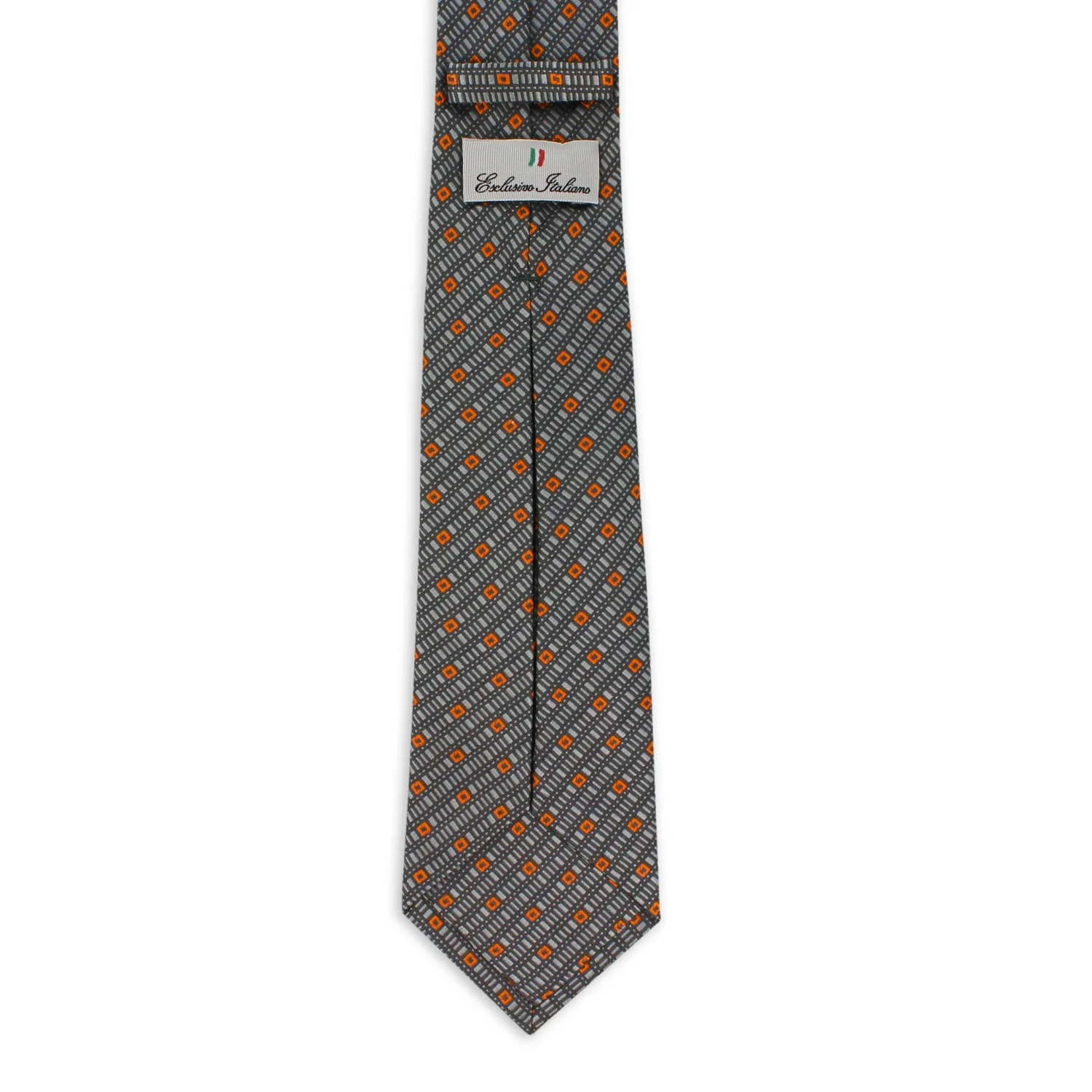 Good Supplier Jacquard Silk Ties - Seven Fold Tie Palermo Gray - Embrace Italian Elegance and Craftsmanship