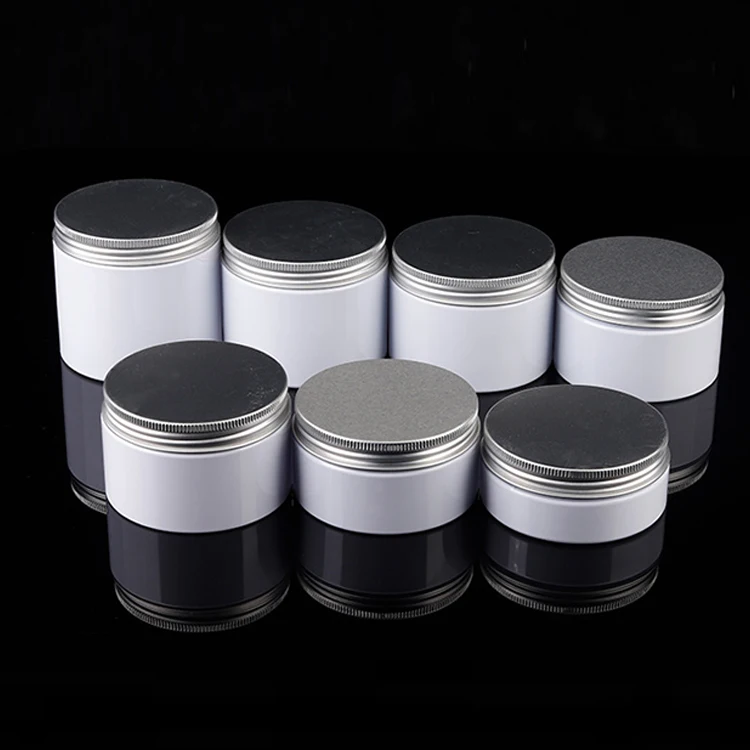 Custom 150ml 200 ml 250ml 8oz 8 oz 200g 250g Plastic PET Empty Wide Mouth Cosmetic Container Plastic Jar With Aluminum Lids