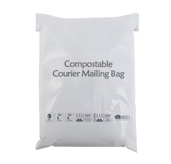 2024 hot sles Compostable Clothes Packaging 100% Biodegradable pla Mailing Bags EN 13432 ASTM D 6400