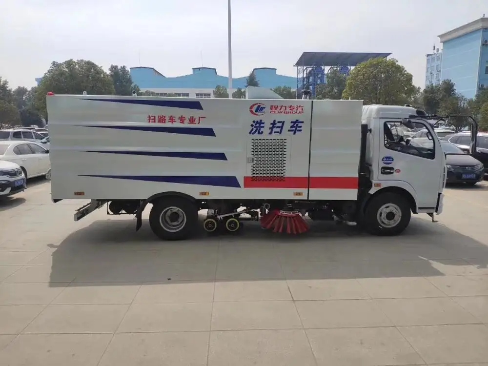Made in China brand new 4x2 DFAC brand 9 tons high pressure cleaning sweeper truck