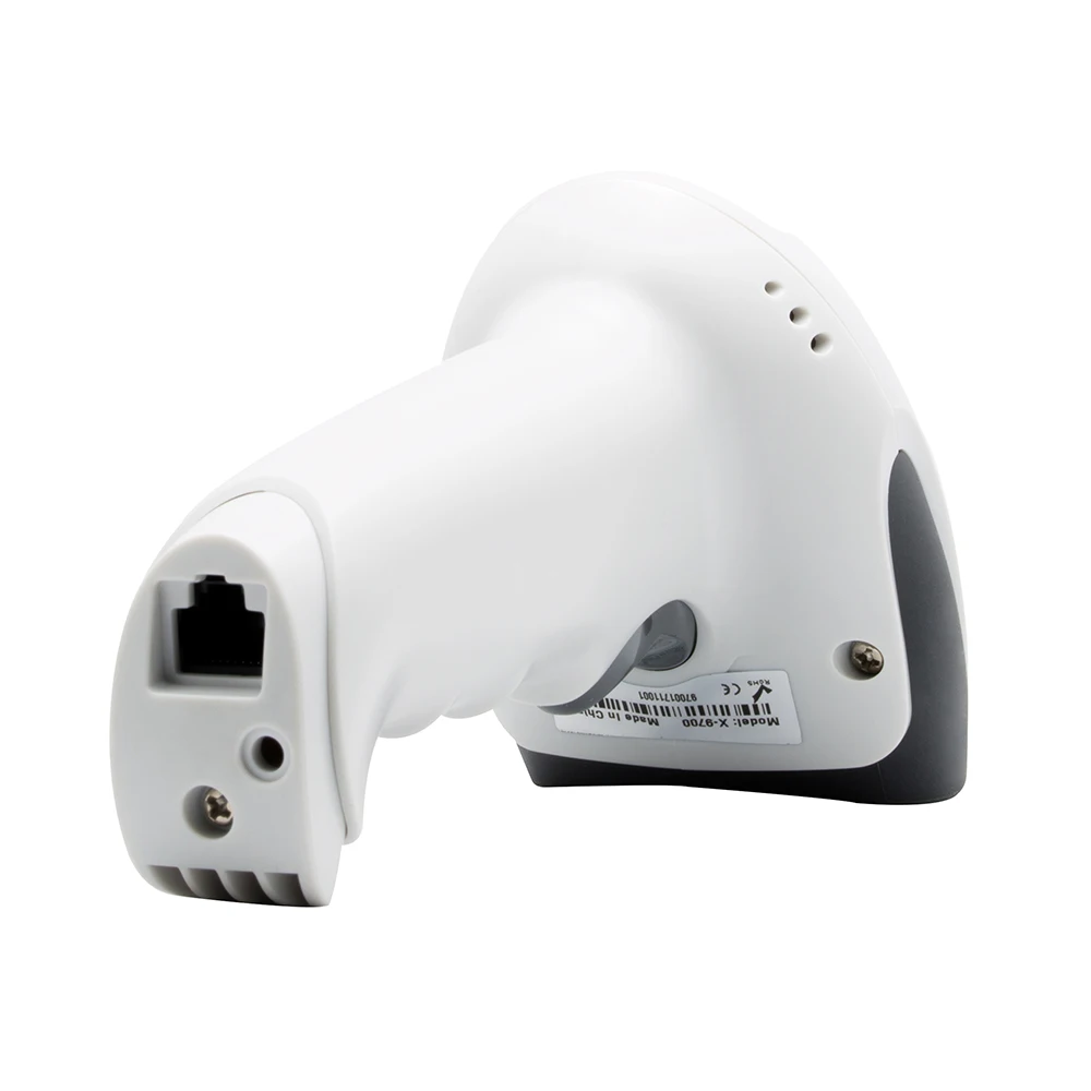 Handheld wired USB 1/2D White black color Scanner Barcode Scanner