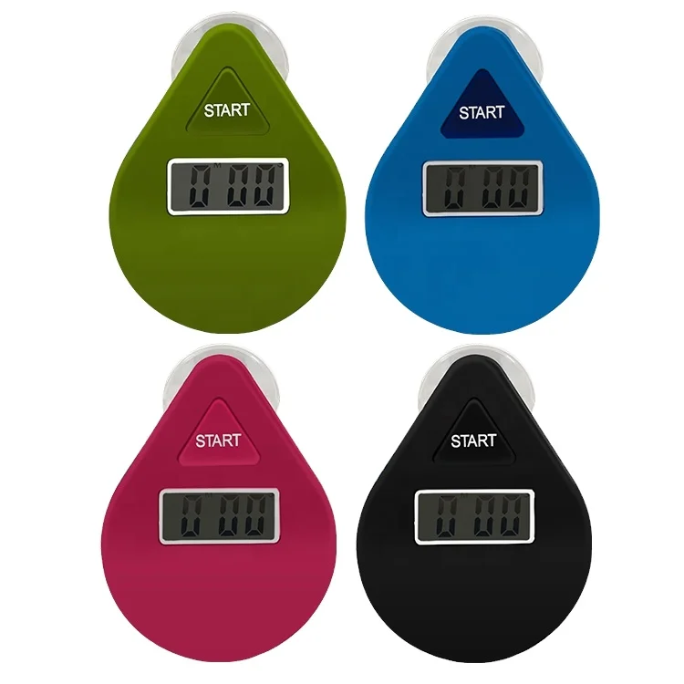 Water proof 5 mins 2 mins countdown shower timer teeth brushing timer waterproof timer with sucker