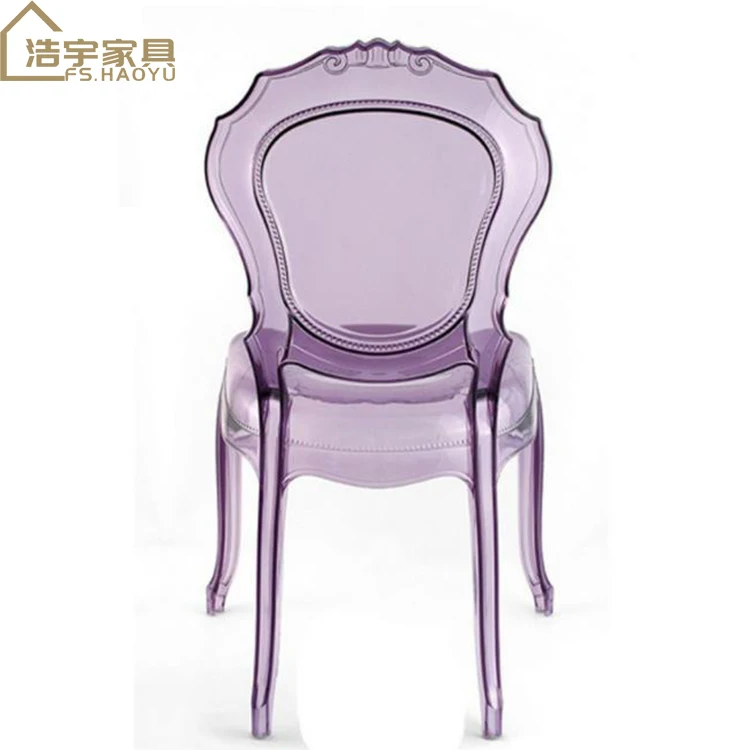 bridal chairs wedding decoration Hotel Luxury Stackable Wedding Event Transparent Clear Acrylic Phoenix Chairs With Cushions
