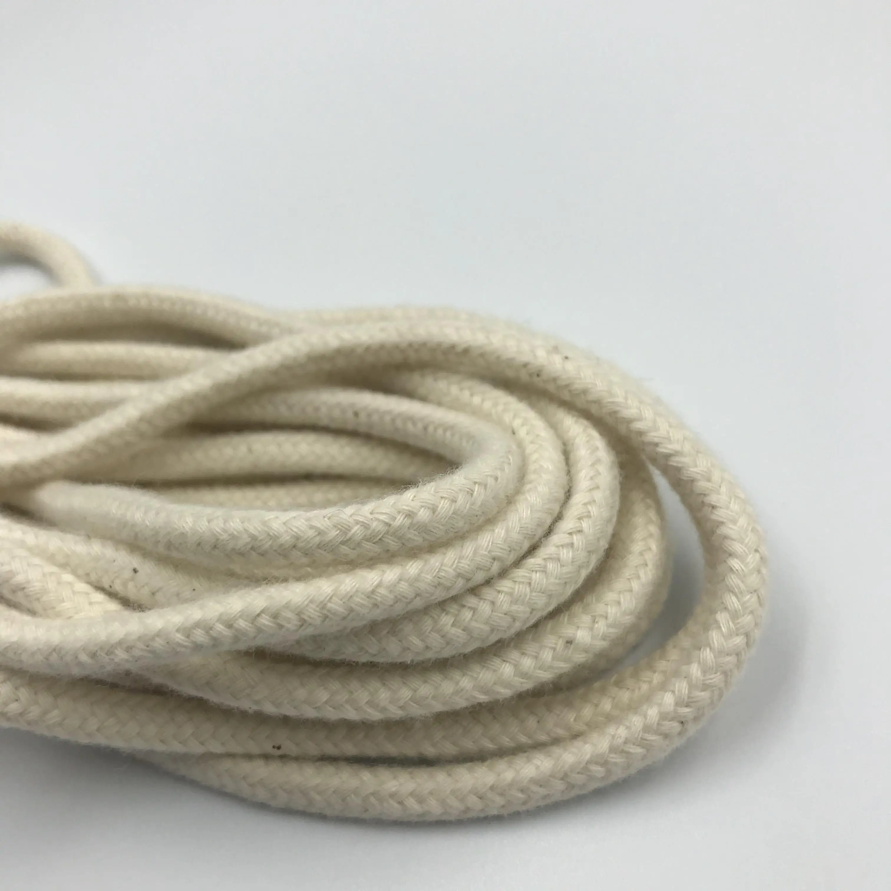 1.5 to 10mm Braided Cotton Cords Custom Color