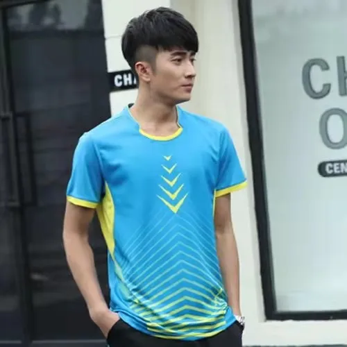 Футболка для бадминтона с индивидуальным дизайном, рубашка для бадминтона с сублимационной печатью, Мужская теннисная рубашка на заказ, мужская спортивная одежда