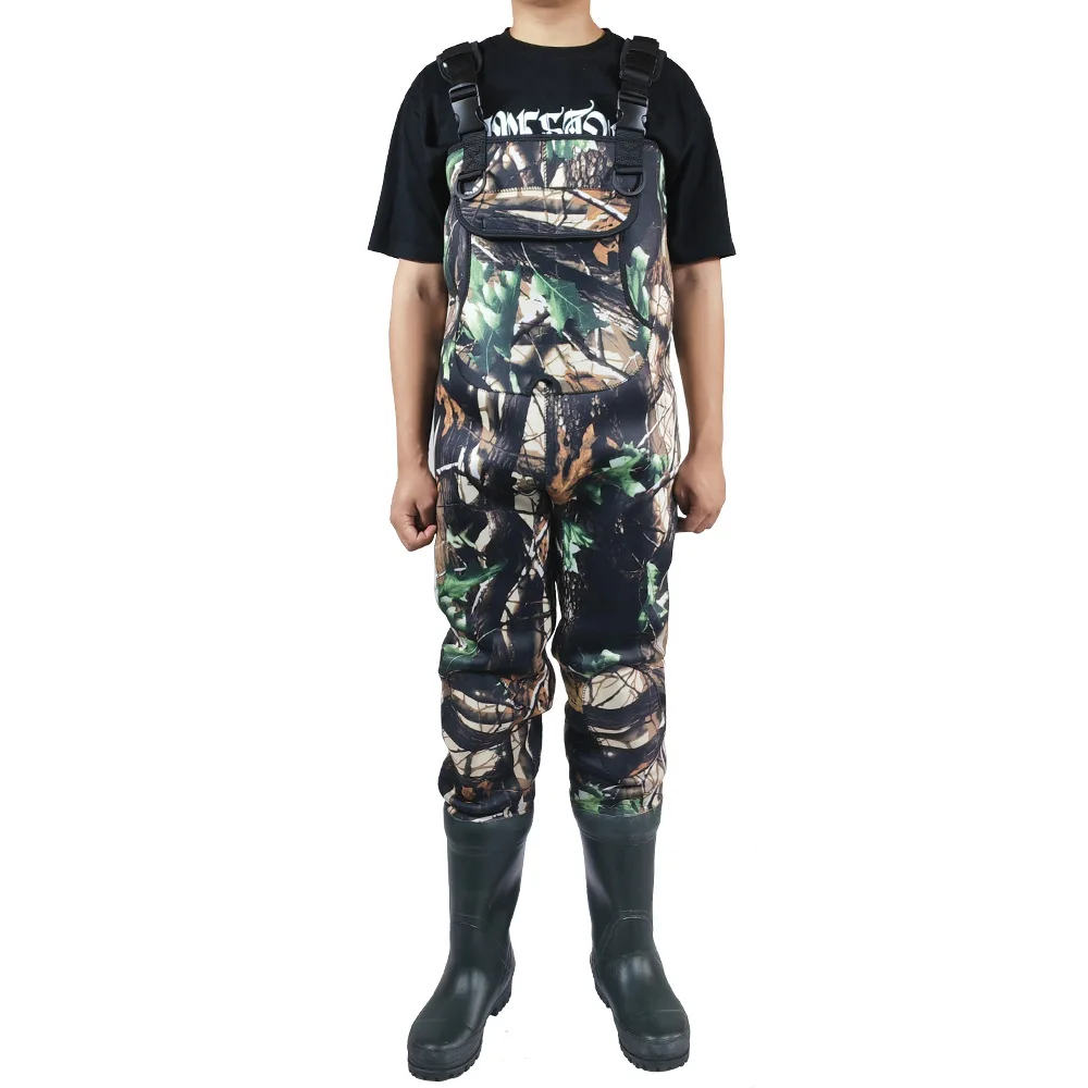 Women Kids Rubber Yellow PVC Neoprene Custom Fullbody Suit Respirable Breathable Waterproof Chest Hunting Fly Fishing Waders
