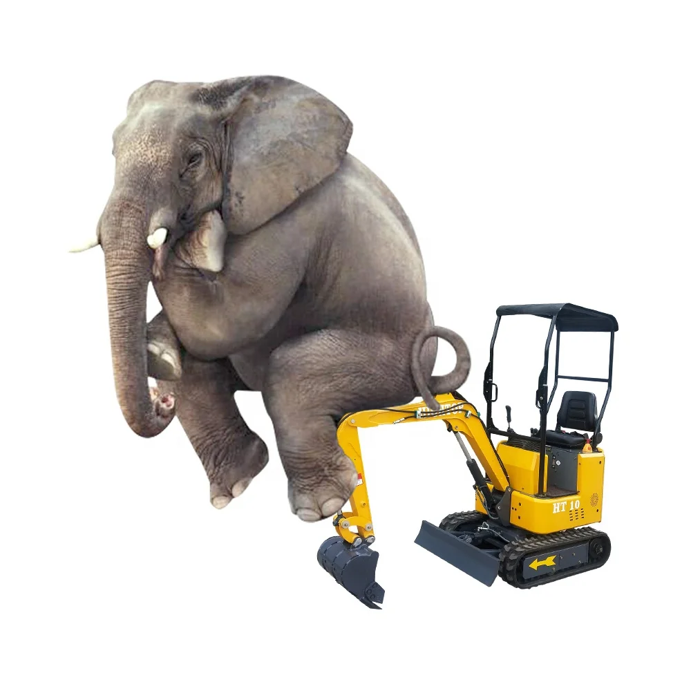 China mini Excavator 0.8T Small Digger 1 Ton Excavator With Rubber Track