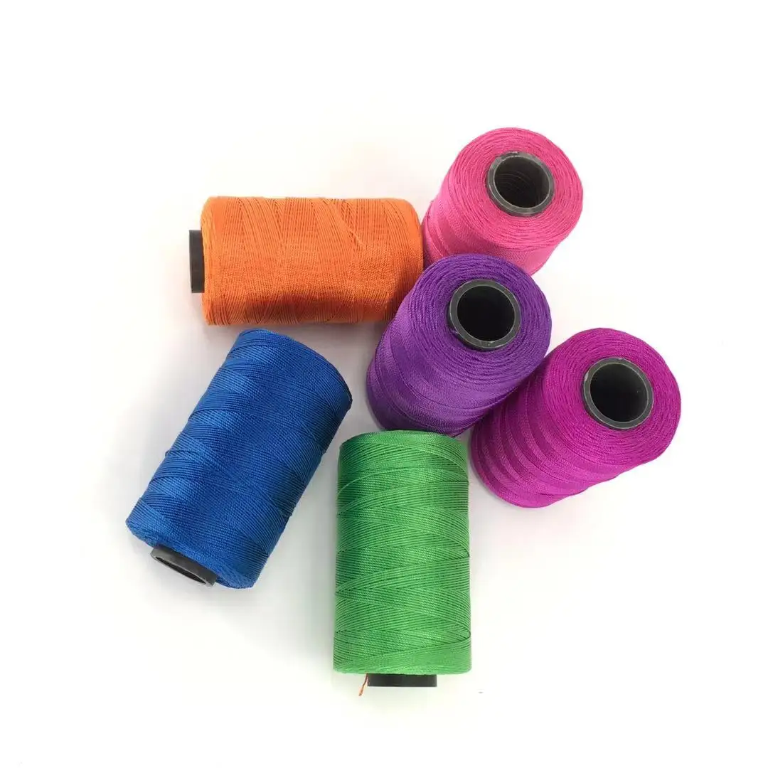 100% Polyester custom cheap price and good quality nylon fishing net threads high tenacity nylon thread