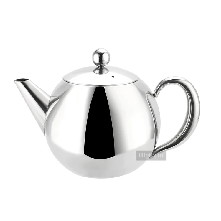 Stainless Steel Teapot Single-Walled Tea Coffee Kettle Tea Pot