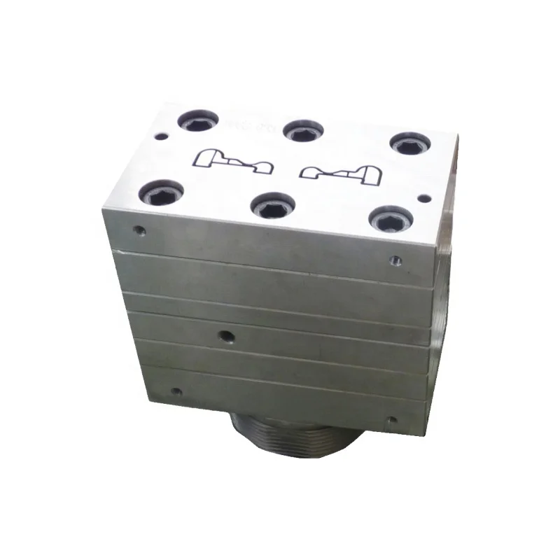 Single cavity Plastic PVC extrusion die head PVC PE PP PC extrusion mold profile door frame window frame fence extrusion mould