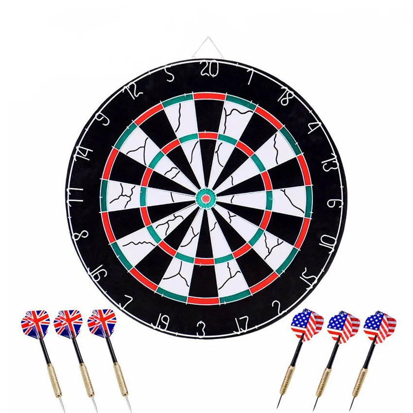 Официальный размер флокирующий стальной наконечник Dartboard Набор