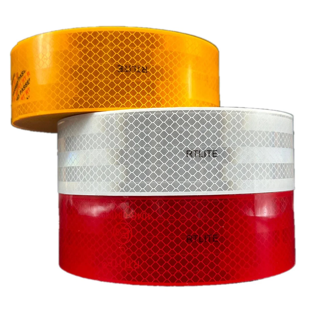 High Visibility ECE 104R Vehicle  Auto China Reflective Warning Tape Truck Sticker Reflective Adhesive Strips For Truck