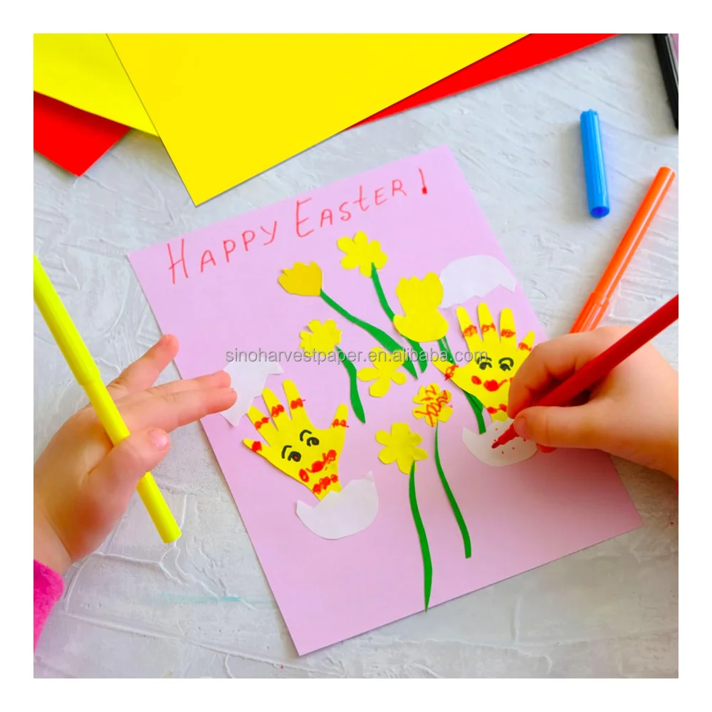 Wholesale colorful stationery color paper custom sizes can be printed in a variety of colors suitable for hand-made diy
