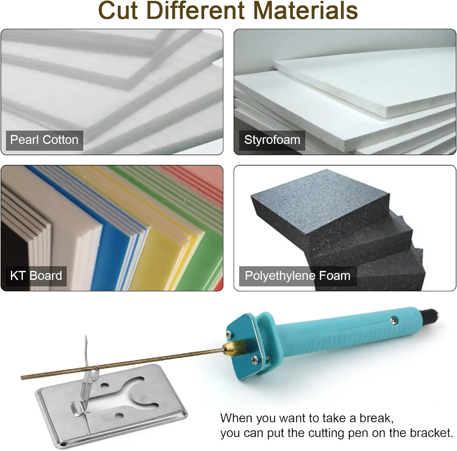 Portable Hot Wire Knife Foam Cutter Electric Styrofoam Cutting Tools with Cutting Machine Pen for Arts, Crafts DIY