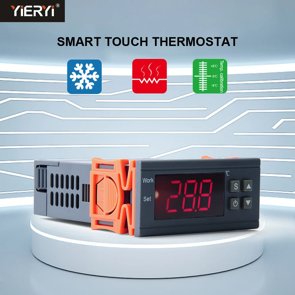 Mh1210w 90-250v 10a 220v Thermostat Regulator With Sensor -50~110c Heating Cooling