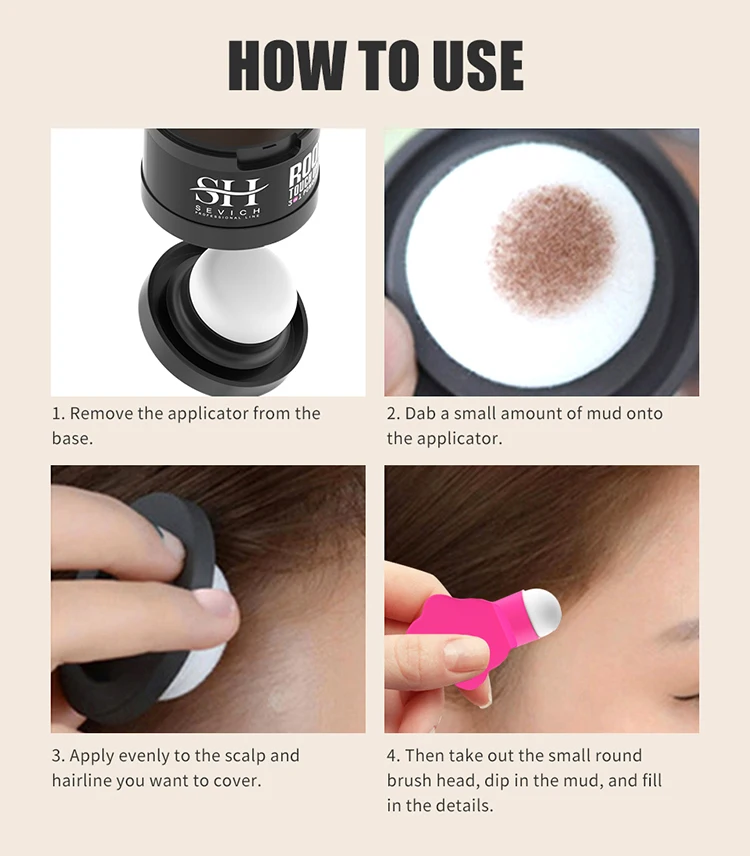 13 Colors Waterproof Grey Hair Cover Anti Thinning Loss Concealer Hairline Shadow Powder Mud