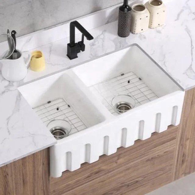 Quality Style Farm Sinks Bathroom Kitchen With Cheap Price Apron Front Ceramic Rectangular Sink kitchen sink
