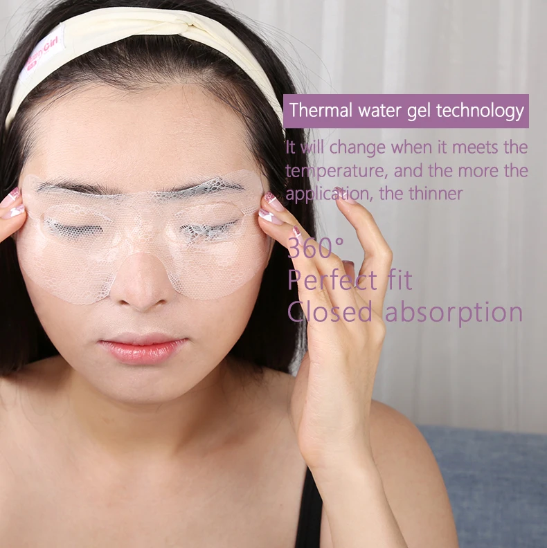 24K Gold Collagen Gel Treatment Mask Dry Eyes Anti Wrinkle Hydrogel Lace Eye Patch Mask