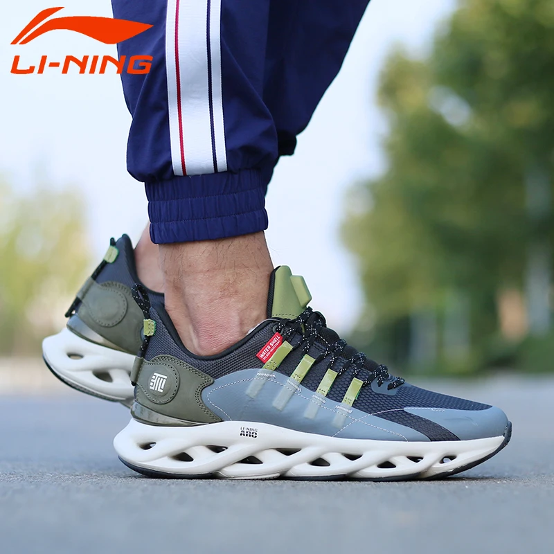  Мужские беговые кроссовки Li-Ning с подушкой LN ARC носимые водонепроницаемые водоотталкивающей подкладкой для обуви li ning