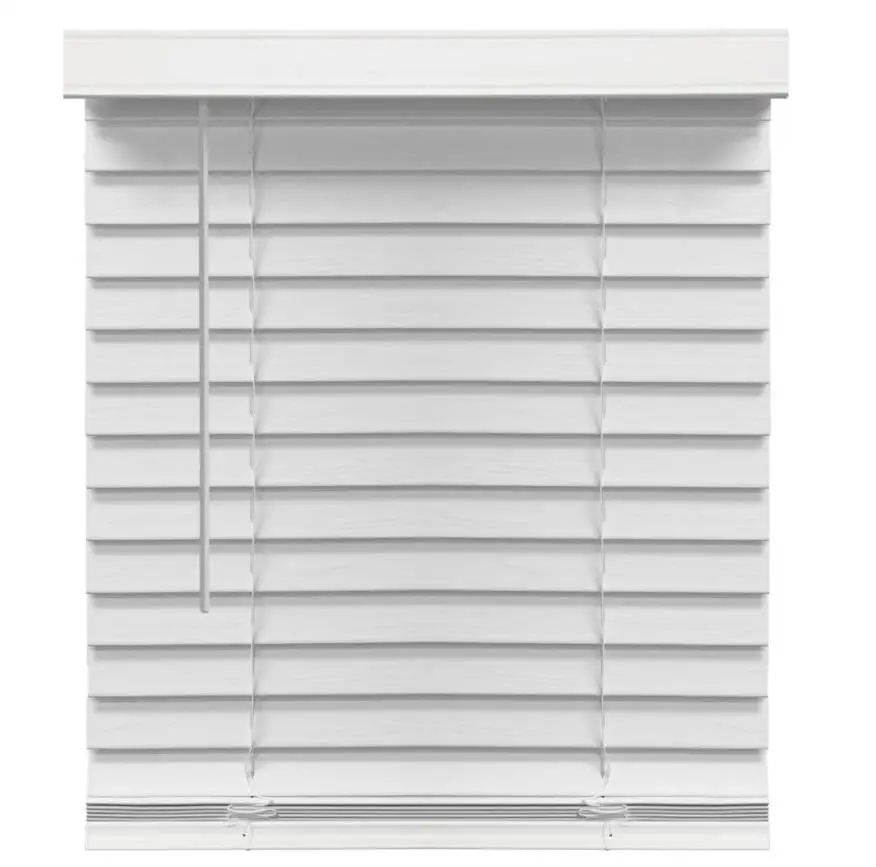 25/50mm Cordless PVC Fauxwood Blinds Sliding Horizontal Pattern for Window Manufactured by US UK CA