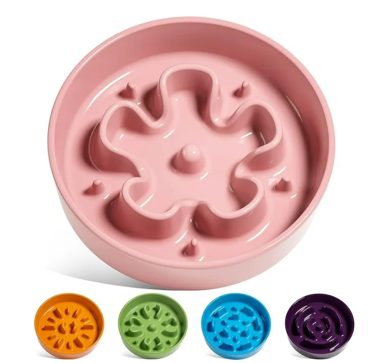 China Wholesale Ceramic Slow Feeder Dog Bowls Small Breed 0.6 Cups Dog Food Dish Eaters Puzzle Bowl Small Dogs Cats