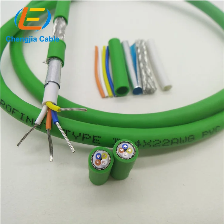 Кабель Siemen Profinet промышленный Ethernet-кабель 6XV1840-3AH10 четырехъядерный зеленый шина женский 8-контактный Штекерный разъем с кабелем