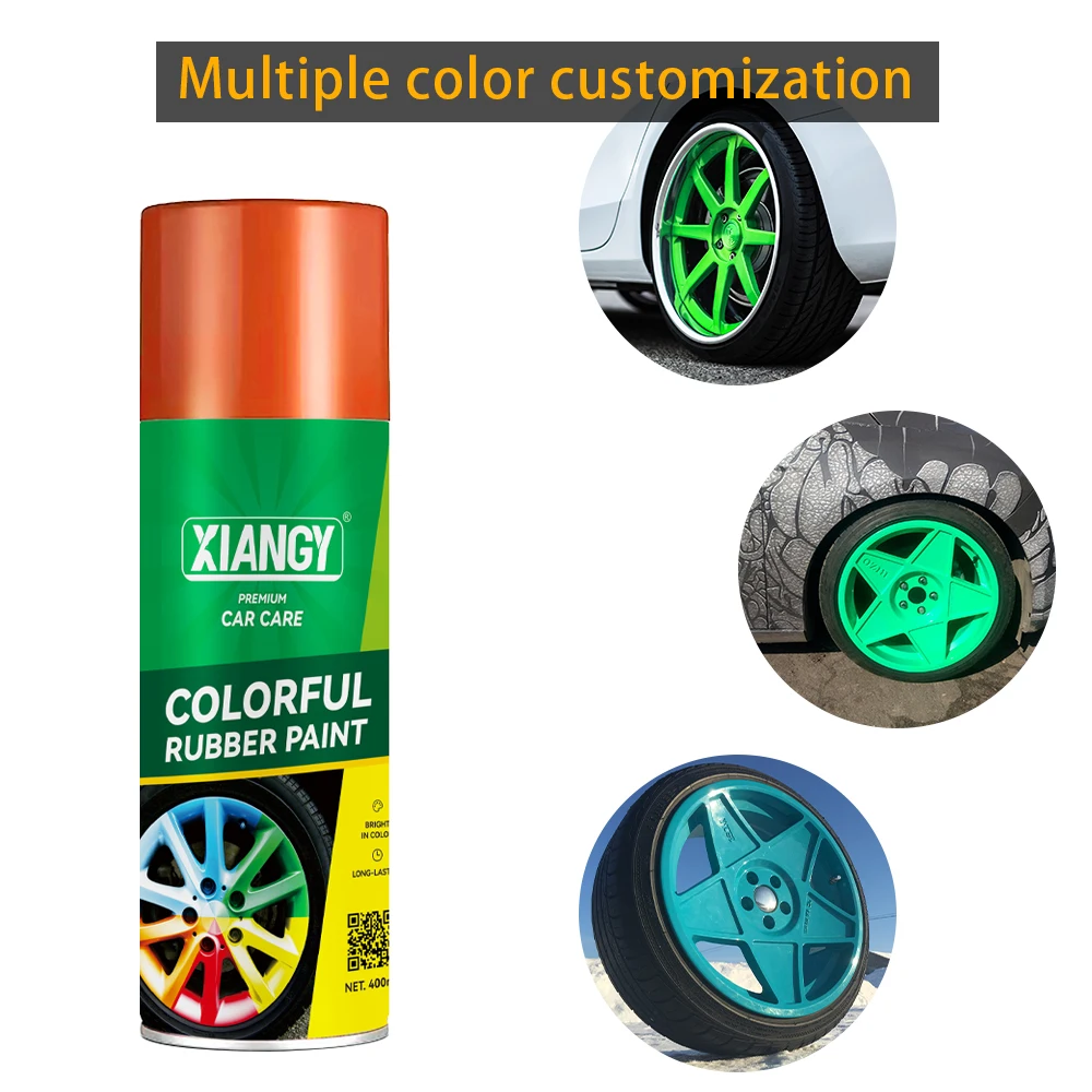 2024 Popular Peelable Aerosol Wheel Rubberizing Tire Coating Rubber Paint Spray