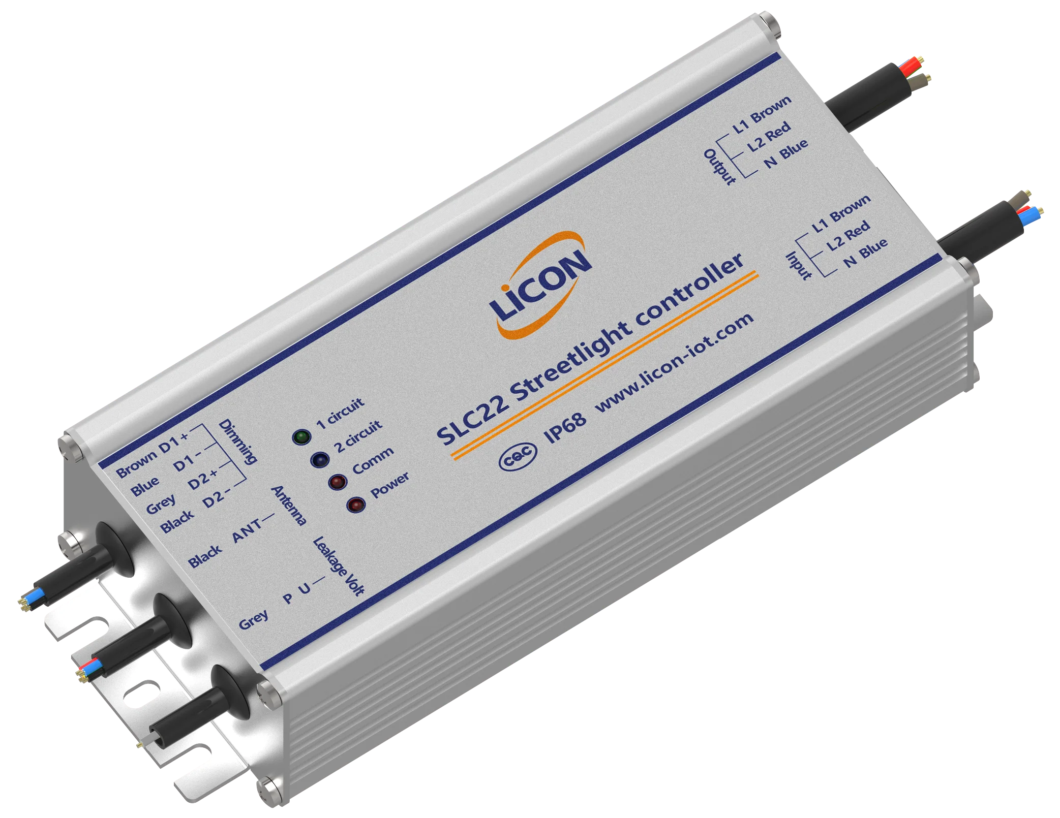 LiCON IoT проводной умный уличный регулятор освещения уличного SLC2 серии с Zigbee/Lora/NB-lot/Rs-485