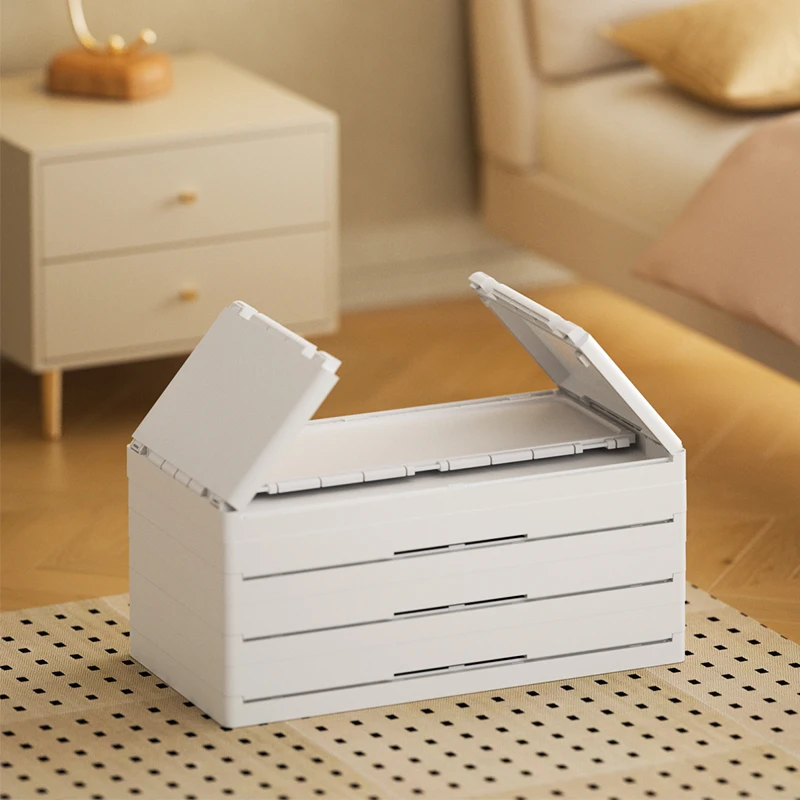 Wardrobe Children Cabinet High Capacity Plastic Wardrobe Cabinet Folding Storage Box Transparentt Storage Cabinet