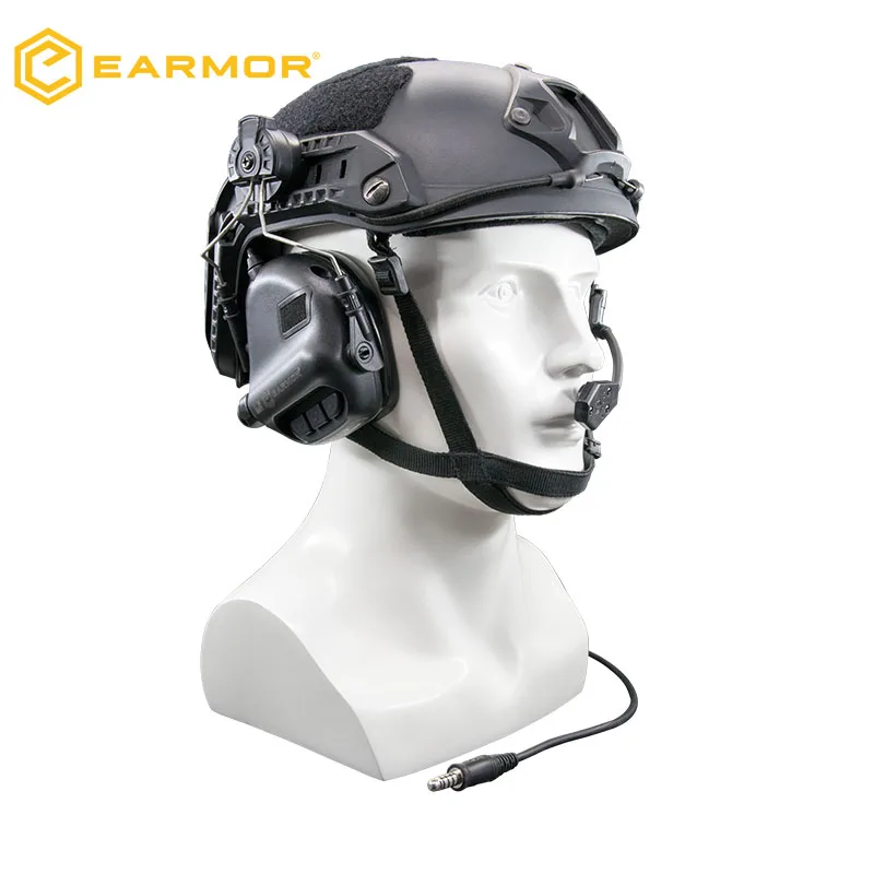 OPSMEN EARMOR M32H Electronic Sound Amplification and Suppression Shooting Hearing Protection Muff with Protective Case