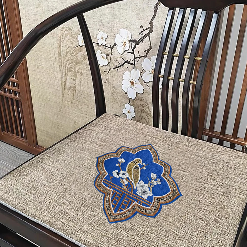 Chinese style large size embroidery cloth applique sofa pillow curtain applique sewing supplies Chinese large patch