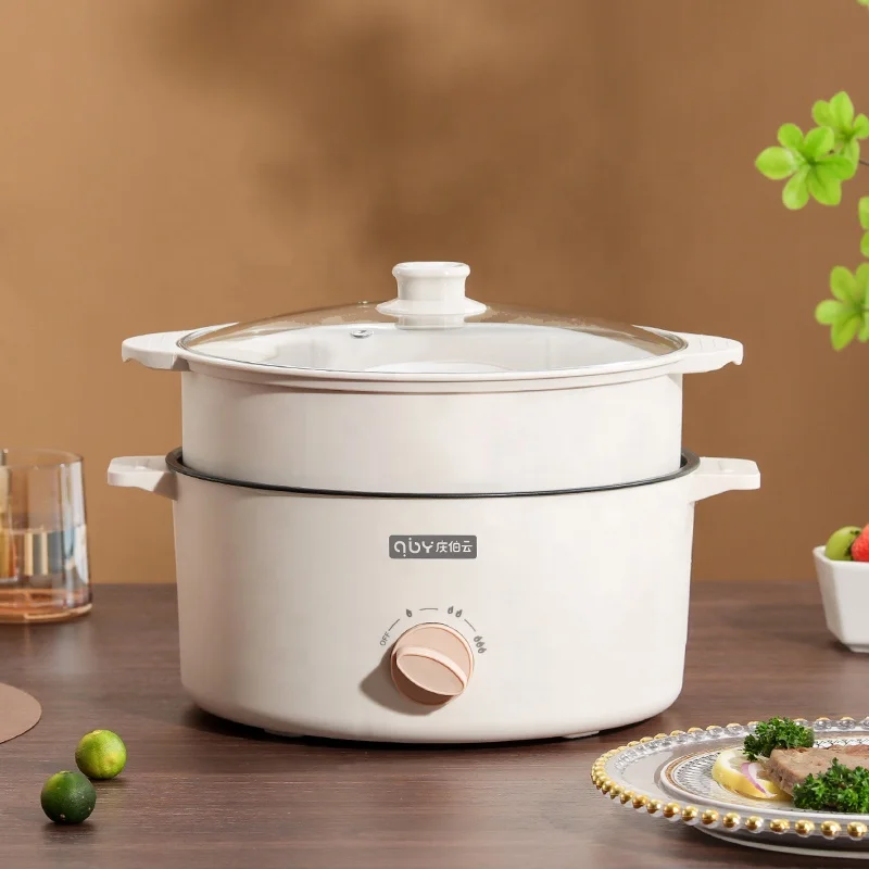 EU 220 Electric Volt Large Capacity Electric Boiling Pots Electric Steaming Pot on The Boil Multi-functional Properties Plastic