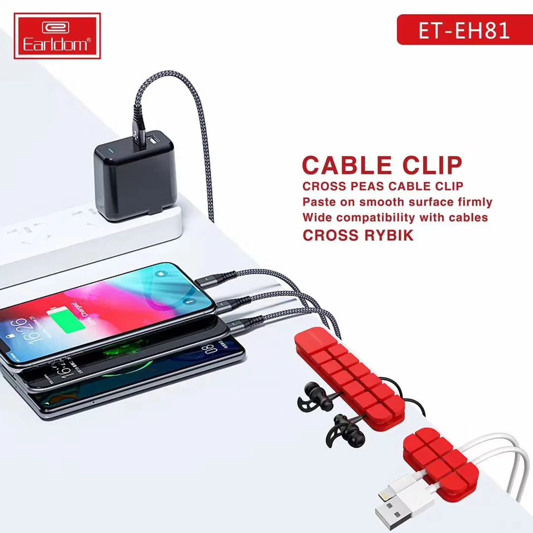 Cable Holder Clips Desktop Cable Organizer Cord Wire Management For USB Charing Cable/Power Cord/Mouse Cable PC Office And Home