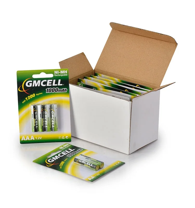 GMCELL hot sale high quality NiMH 12V rechargeable battery AA small battery 1.2v aa 2800mAh recycled batteries