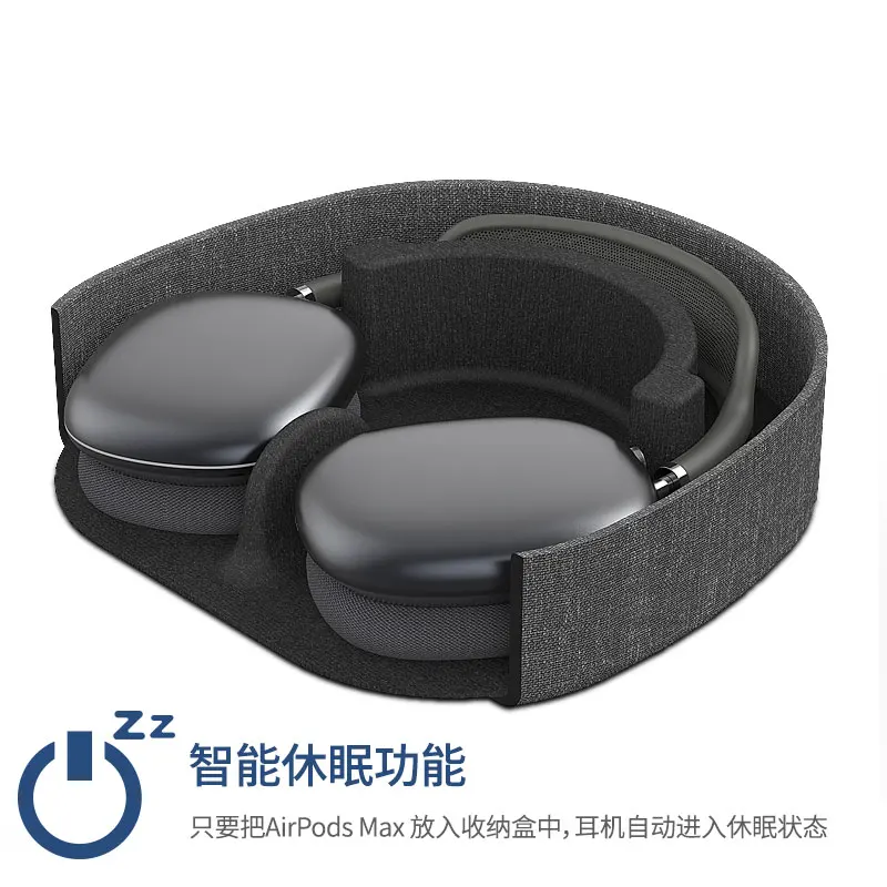 Дорожный защитный чехол WiWU для Airpods Max водонепроницаемый нейлоновый сумка хранения Интеллектуальный наушников с автоматическим